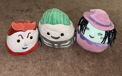 Squishmallows X Nightmare Before Christmas 12 In SET Of 3 Lock Shock Barrel NEW