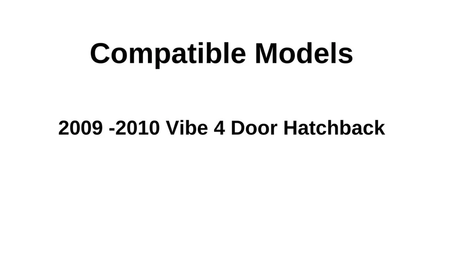 Ajuste 2009-2010 Pontiac Vibe Hatchback passageiro lateral direito porta traseira janela vidro - Imagem 3 de 4