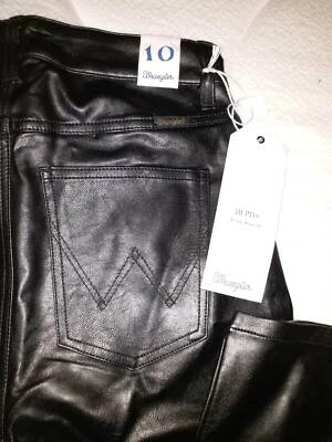 wrangler leather pants