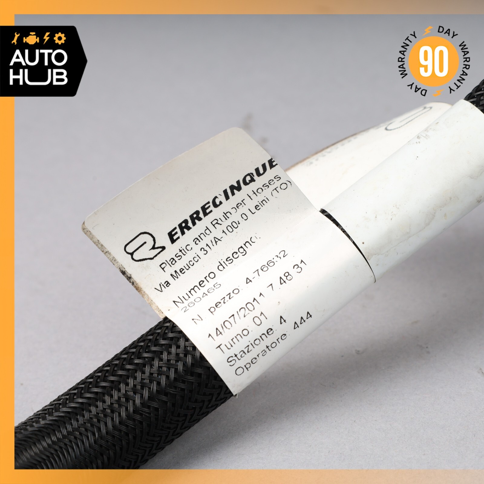 10-19 Maserati GranTuirsmo M145 S Water Radiator Cooling Hose Pipe OEM 25k