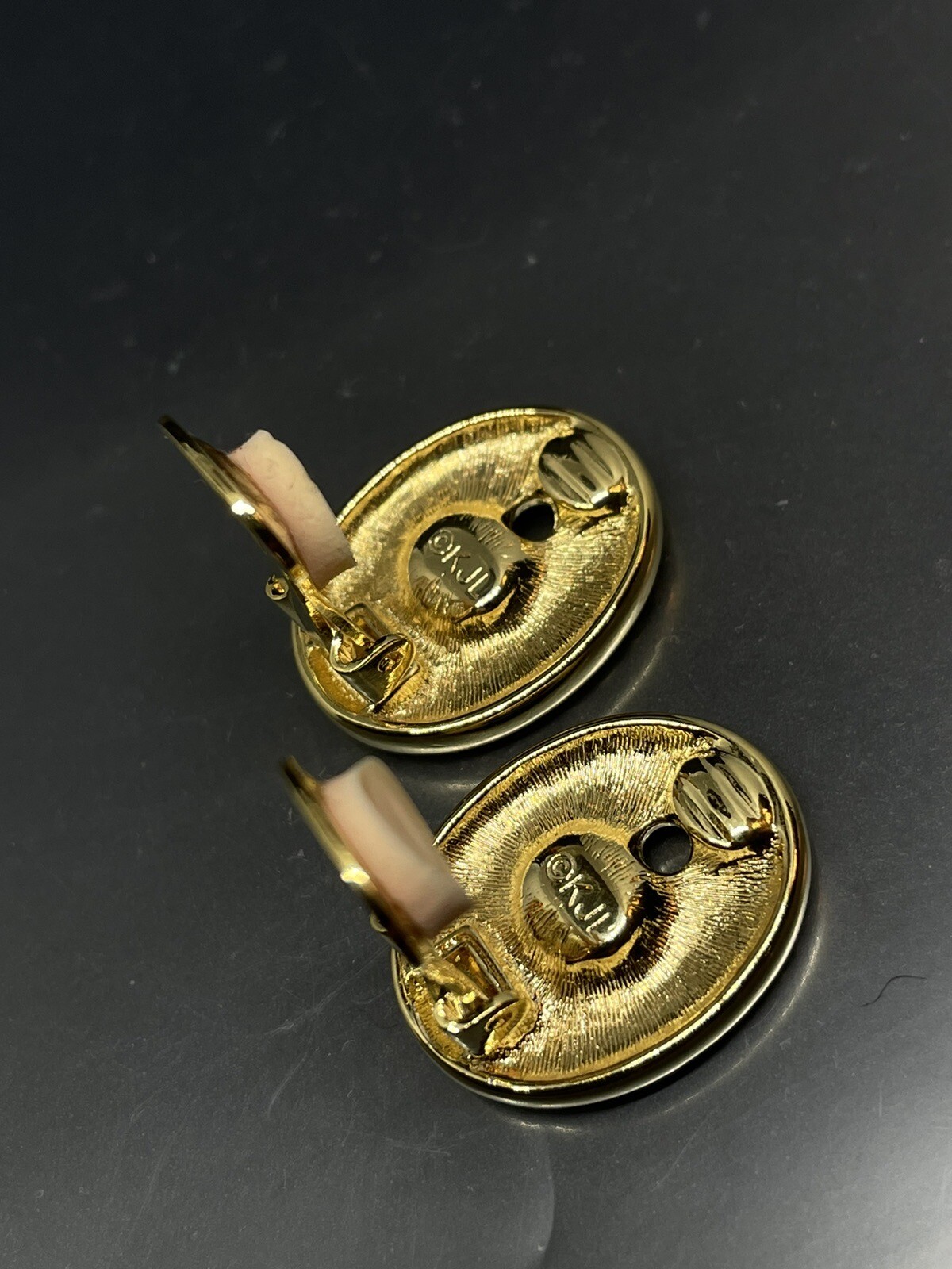 VTG Signed KJL Kenneth Jay Lane GoldTone Crystals… - image 3