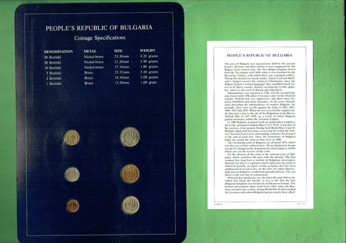 CARDED COINS OF THE WORLD - BULGARIA, TONING TO TWO STOTINKI - Picture 2 of 2