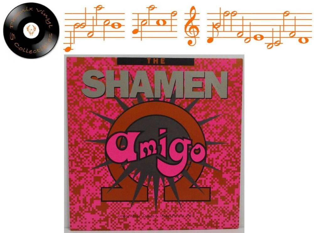 The Shamen Omega Amigo 12” Single A1 B1 Pressing - EX