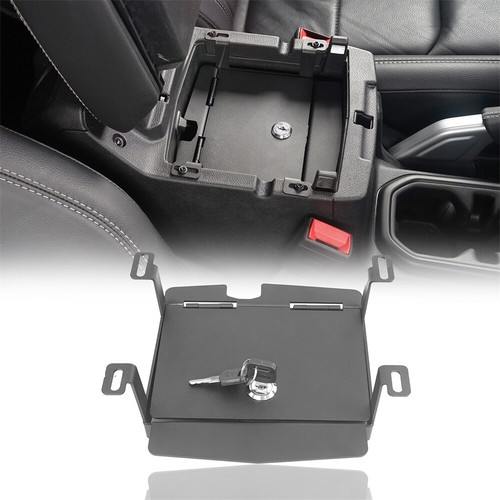 Inner Armrest Lockable Console Central Organizer Box Fit Jeep Wrangler JL 18-24