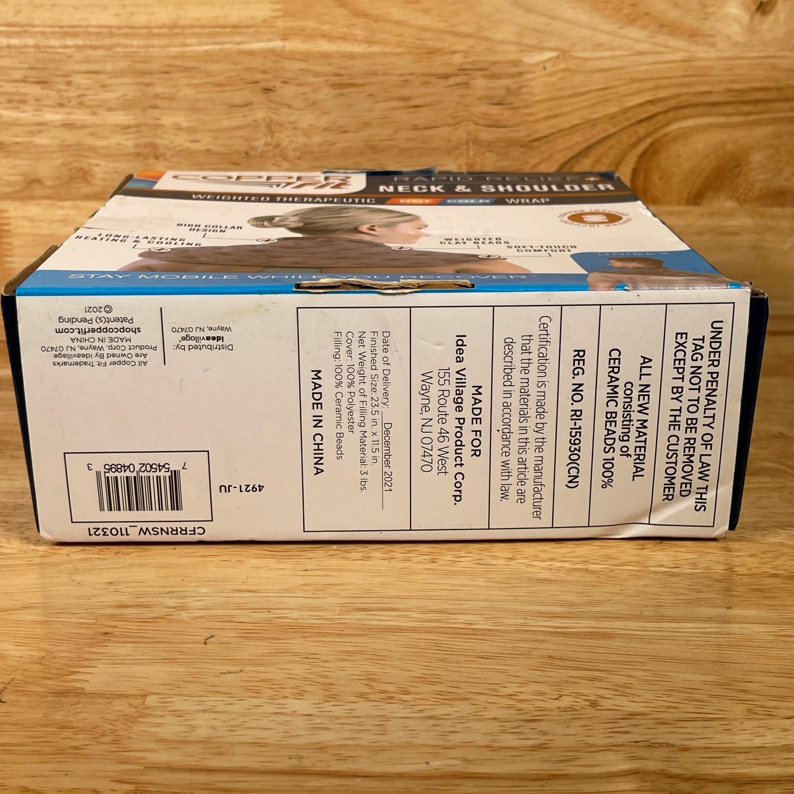 Copper Fit Unisex Rapid Relief Neck & Shoulder Therapeutic Hot/Cold Wraps USED eBay