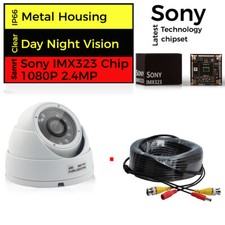 5MP 1960P HD 3.6MM DOME CCTV SECURITY UHD CAMERA NIGHTVISION + 20M CCTV CABLE