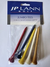JP Lann Golf Jumbo Quality Wooden Tees (4.5”) 5 pack New Gag Gift Free Shipping