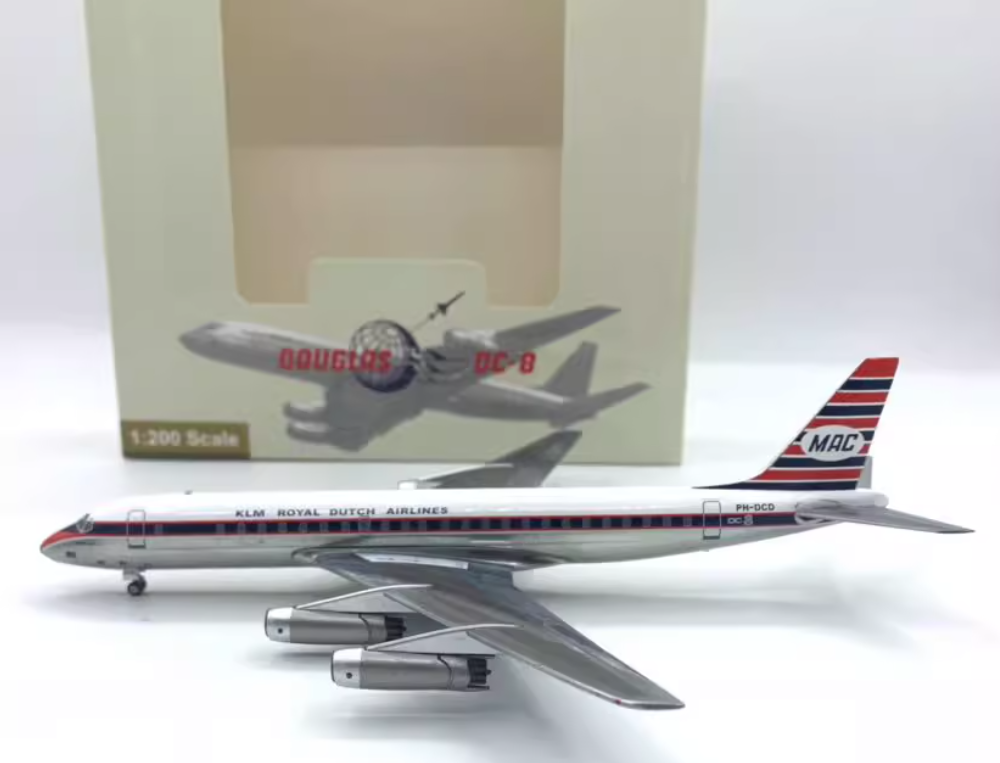 航空機・ヘリコプター KLM McDonnell Douglas DC-8-63 1:200 Outofprint McDonnell Douglas DC-8-63 C-FTIV Airplane Model 1