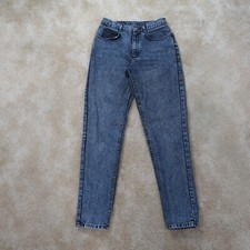 Vintage Lee Acid Wash Jeans Women's 11 High-Waisted Tapered Denim Jeans
