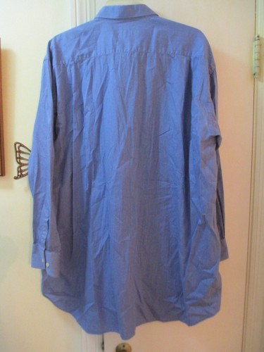 Ghilardi 1940 - Blue Dress Shirt - Size 17 - L/Sleeves 32/33 - 100% Cotton - Picture 3 of 5