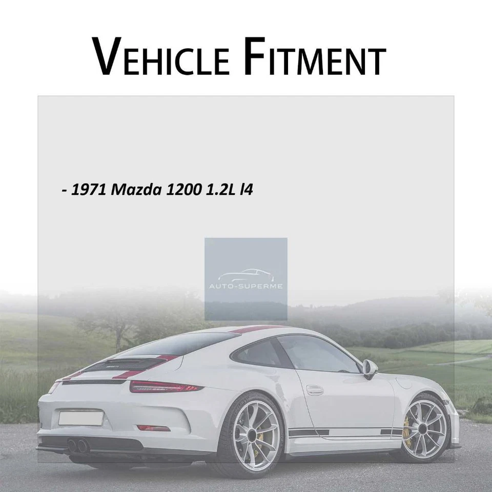 Manguera de refrigerante de radiador inferior 2x para Mazda 1200 1,2 L 1971 Foto 2 de 4