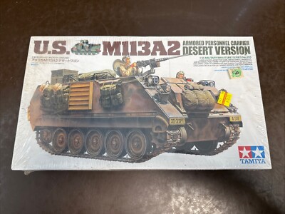 Tamiya 35265 1/35 Scale U.S. M113A2 Armored Personnel Carrier Model Kit - Desert Version