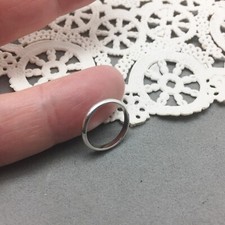 Sterling Silver Baby Ring Size "2" Child Plain Half Round 2mm Christening