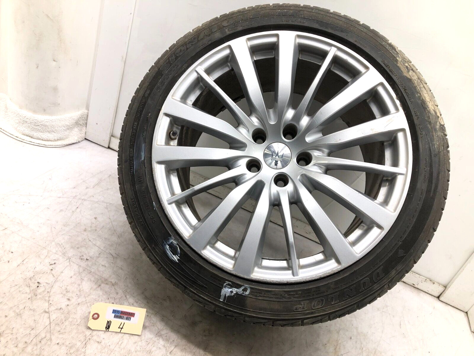 2014-2023 MASERATI GHIBLI 19X10 ET40 REAR WHEEL RIM WITH TIRE OEM #NOTES
