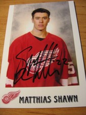 Shawn Matthias - Detroit Red Wings - SIGNED PHOTO -  de