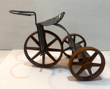 Rare Michael Bonne Tin Tricycle Rustic