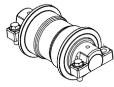 331/43219 - BOTTOM ROLLER FOR JCB