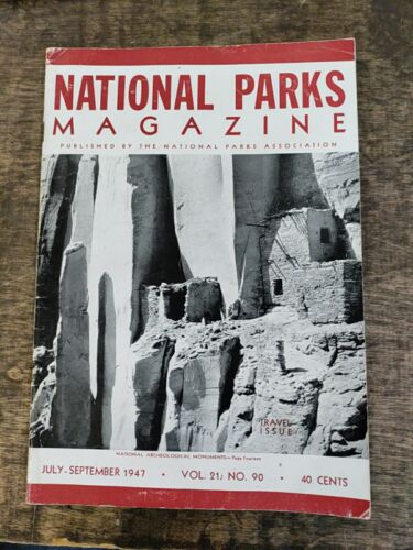 National Parks Magazine July-September 1947 Vol 21  National Parks Association  - Afbeelding 1 van 9