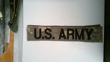 MILITARY PATCH HOOK AND LOOP ACU DIGITAL NAME TAPE US ARMY COMBAT USED