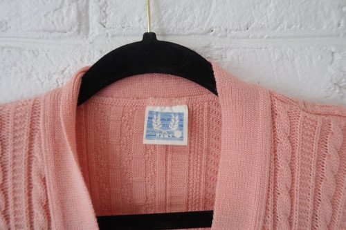 Vintage Ramy 80s 90s Cable Knit Cardigan Womens Beachy Cottagecore Grandmacore - Picture 2 of 15