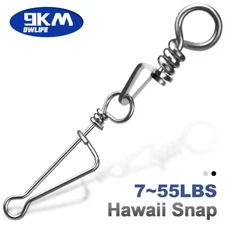 25~100Pcs Italian Snaps Swivels Fishing Rolling Swivels Fishing Lures Connector 