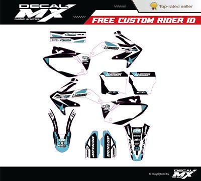 Kit Graphique Pour Honda CRF 450R (2005-2008) - Vinyle Adhésif - Marque NitroMX