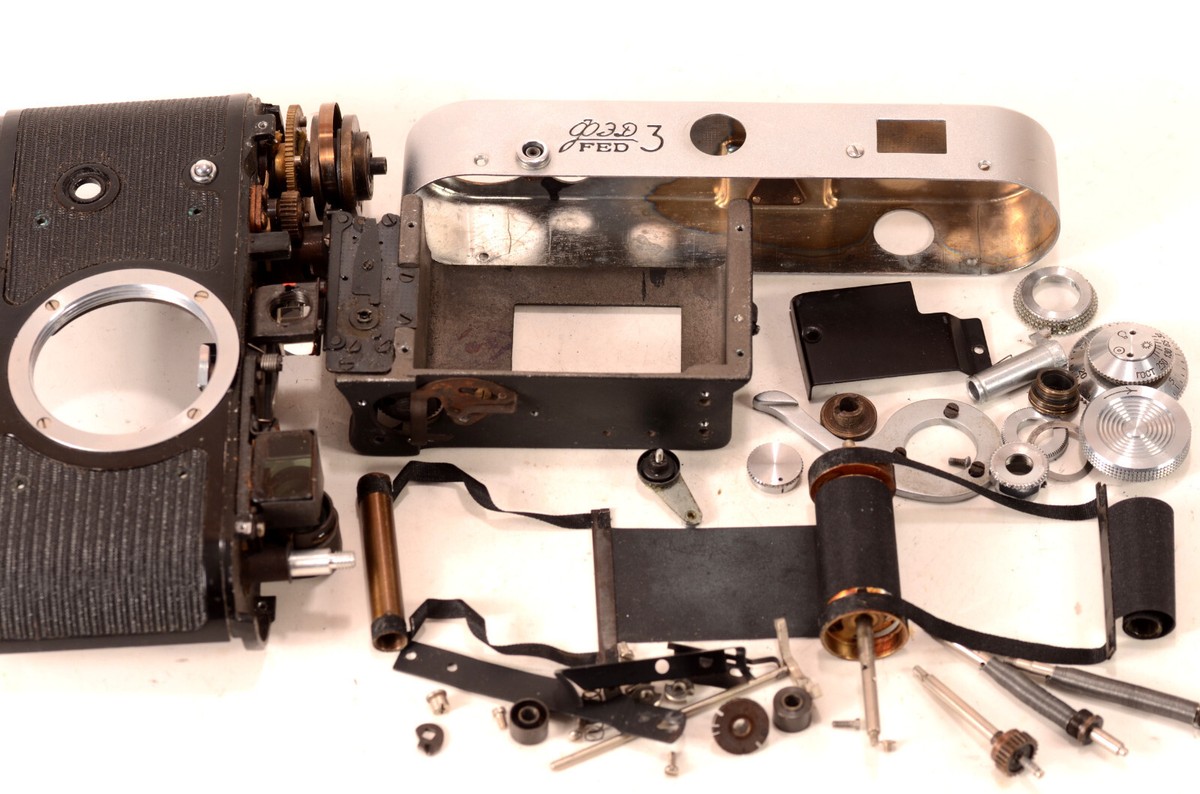 FED 3 Serviced LEICA Rangefinder film 35mm RED Camera Industar 26M