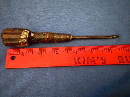 Vintage Lot of Wood-Handled Screwdrivers - Antique Tools - Garage Collectibles - Picture 17 of 23