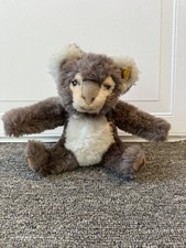 1960  s Vintage Steiff Cosy Koala Bear In Dralon Plush Gray Fur Ear Tag Cozy
