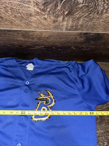 Waterloo Bucks Baseball Jersey Adult XL Blue Rawlings Northwoods League #31 - Picture 6 of 7
