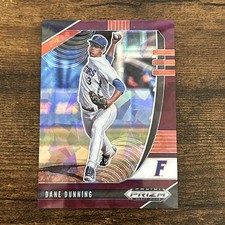2020 Prizm Draft Picks - Dane Dunning #PDP85 Burgundy Cracked Ice Prizm /23 (RC)