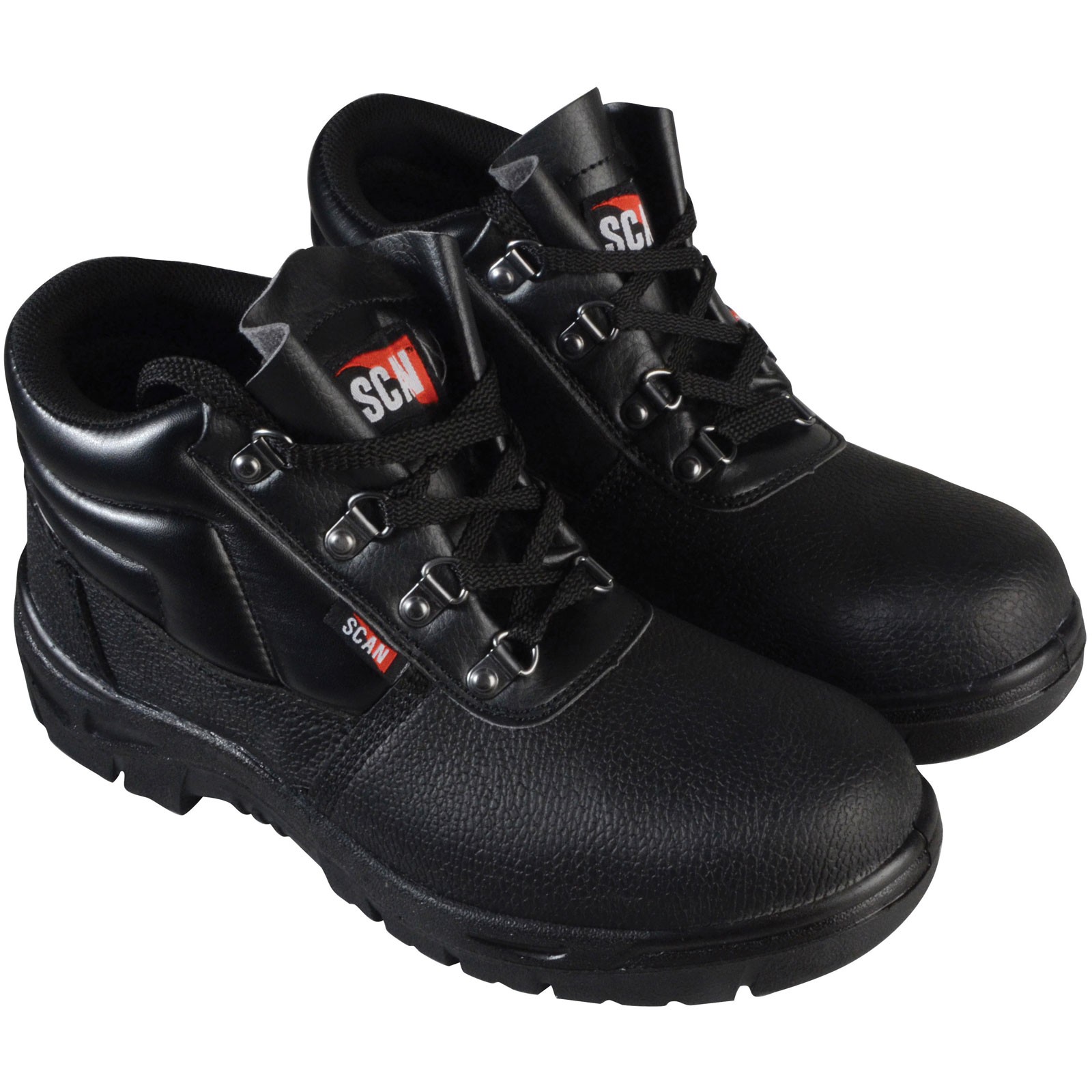 Scan 4 D-Ring Chukka Safety Boots Black UK 3 EUR 36