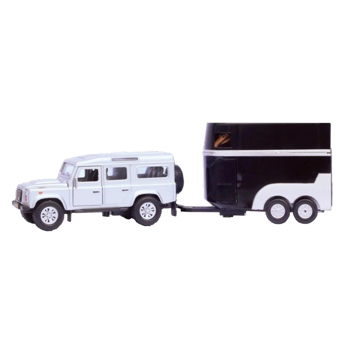 Kids Globe 521712 Kids Globe Land Rover Defender Horse Trailer, AST color