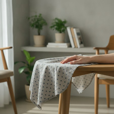 Machine Washable Refrigerator Dust Cover, Nordic Linen Appliance Fabric Mat
