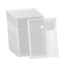 20Pcs Clear Stamp and Die Cut Storage Bag Pockets Scrapbooking Storage Envelopes
