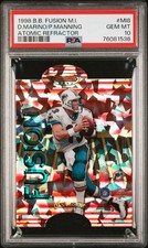 1998 Bowman's Best P. Manning D. Marino Atomic Refractor /25 PSA 10