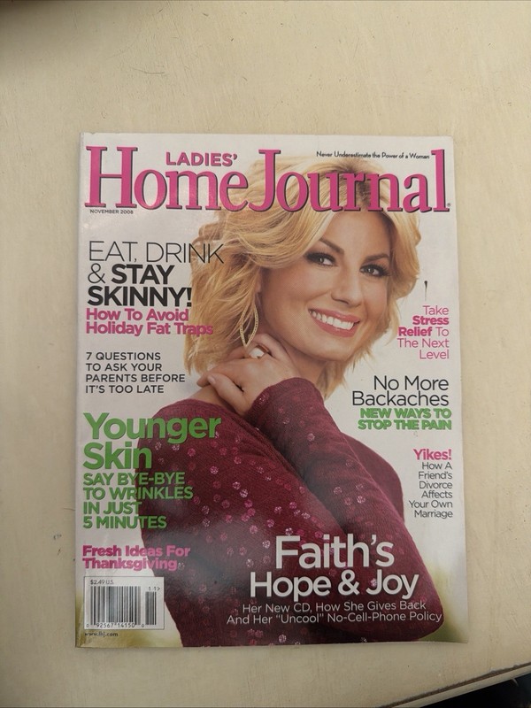 Ladies Home Journal  -  FAITH HILL -  November 2008