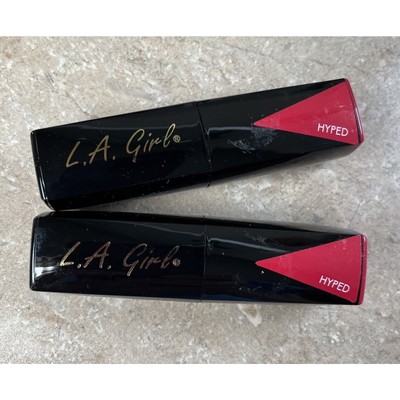 L.A. Girl Lip Attraction Lipstick Hyped GLC584 Lot of 2