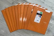 Mead Five Star 2 Pocket  Prong Folders Coated Paper Lot of 10 Orange