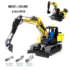 MOC-15185 Pelle hydraulique RC complète avec fonctions motorisées 1141 pièces
