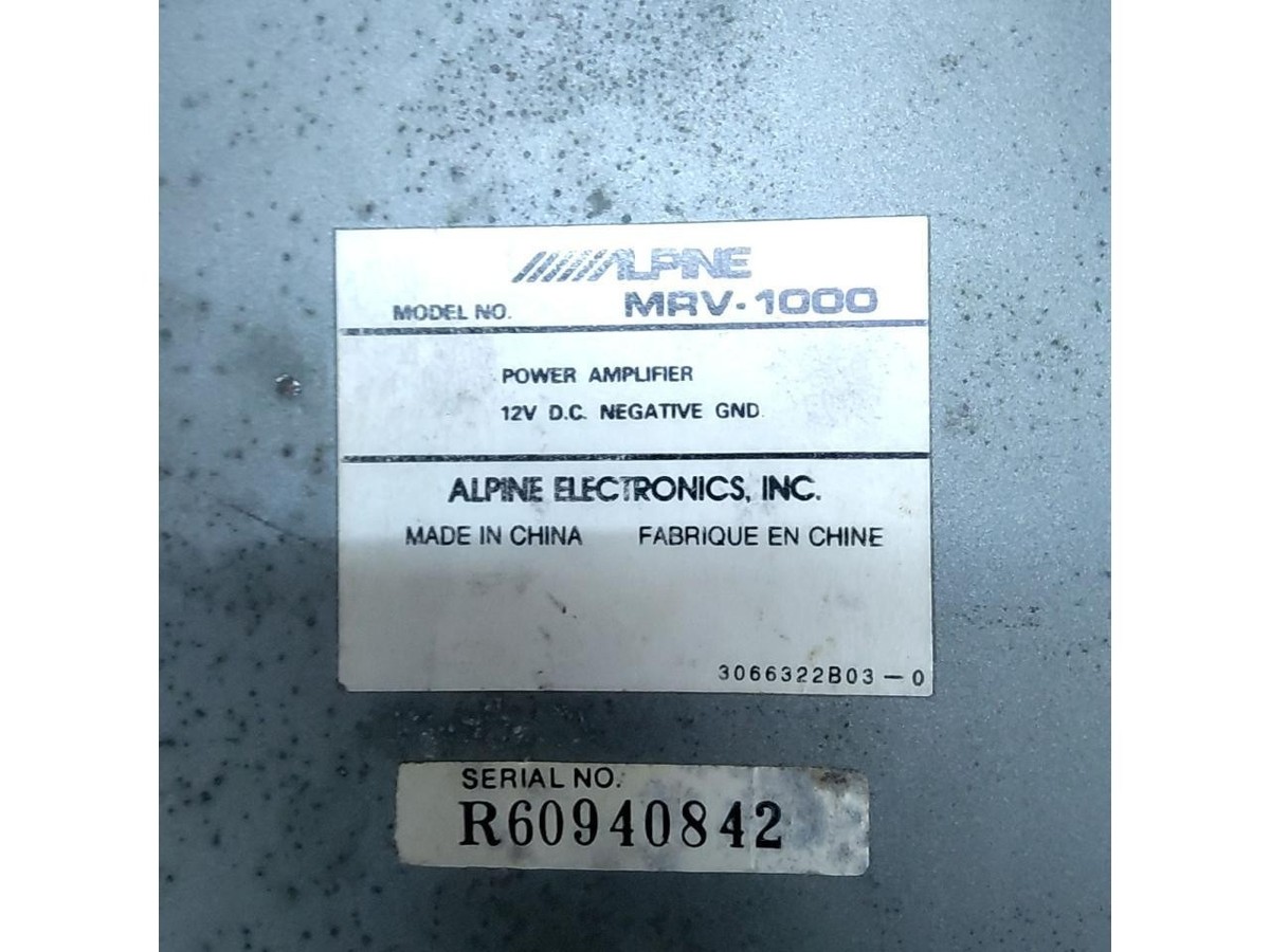 Alpine MRV-1000 V12 Power Amplifier | 2/1 Channel | 400W RMS