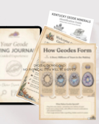 Kentucky Geode Living Journal    Guided Discovery Experience (Digital Download)