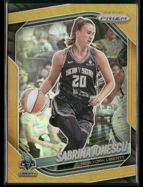 2025 Panini WNBA Prizm Sabrina Ionescu Gold #/10 Liberty
