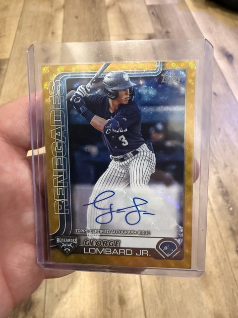 2025 Topps Pro Debut George Lombard Jr Auto Foilfractor Superfractor 1/1 Bowman