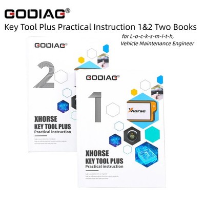 GODIAG Key Tool Plus Practical Instruction 1&2 Books for Car IMMO Introductions