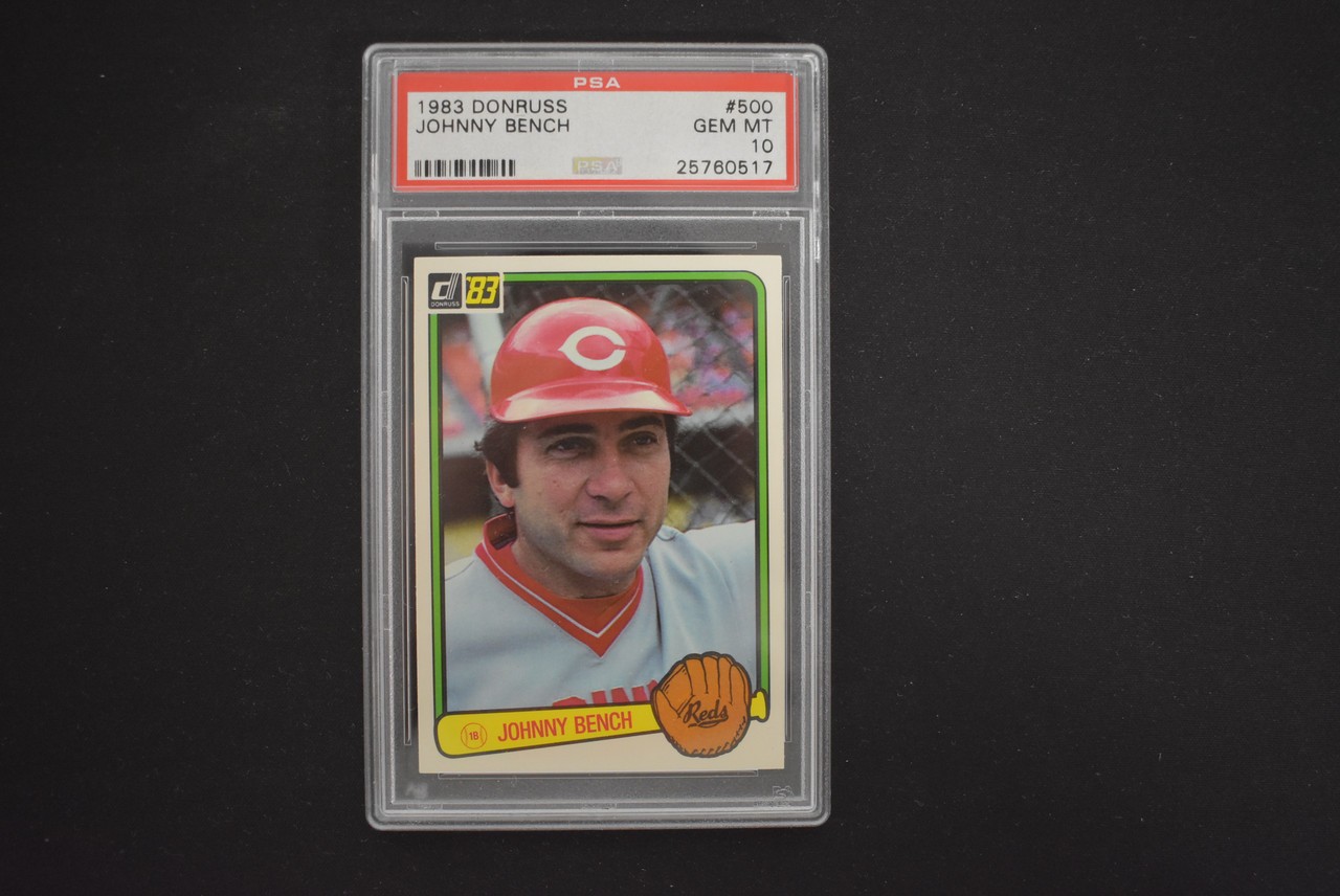 Johnny Bench 1983 Donruss #500 Cincinnati Reds PSA 10 GEM MINT