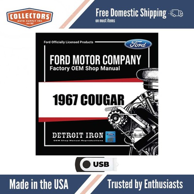 #ad #ad 1967 Mercury Cougar Shop Manuals Sales Data amp; Parts Books on USB $79.31
