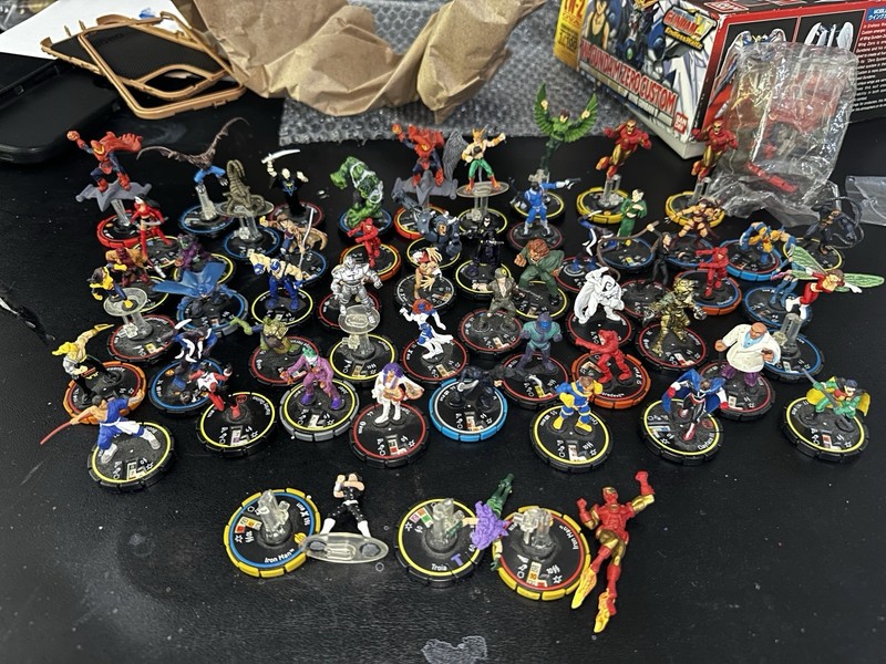 Bulk Mini Figures Lot | No Cards DC Marvel HEROCLIX Wizkids VTG
