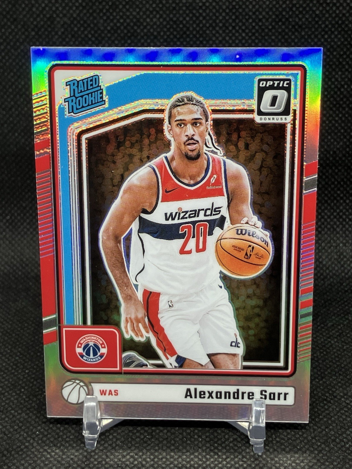 2024-25 Donruss Optic Alexandre Sarr Holo Prizm Rated Rookie #276 Wizards