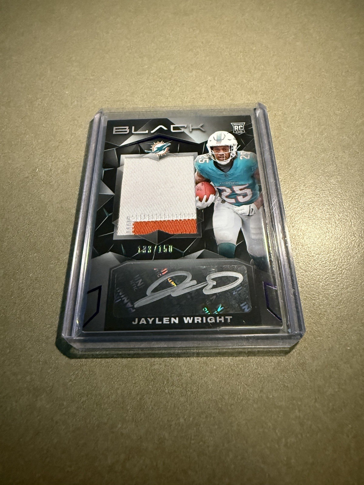 2024 Panini Black - Rookie Patch Autograph Jaylen Wright #220 Royal 133/150